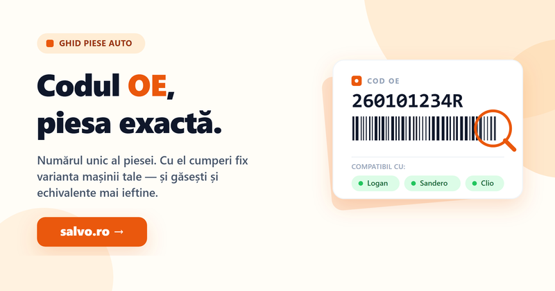 Cod OE: cum să nu mai cumperi niciodată piesa greșită