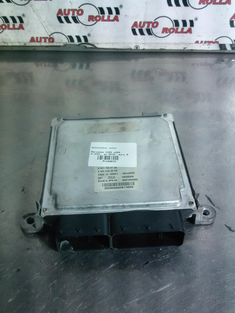 Calculator motor Mercedes C200 w204, 2.2CDI, an 2010, euro 5